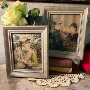 Huldah Prints Cherry Jeffe Set of 2 Framed 8”x9.5”Central Park